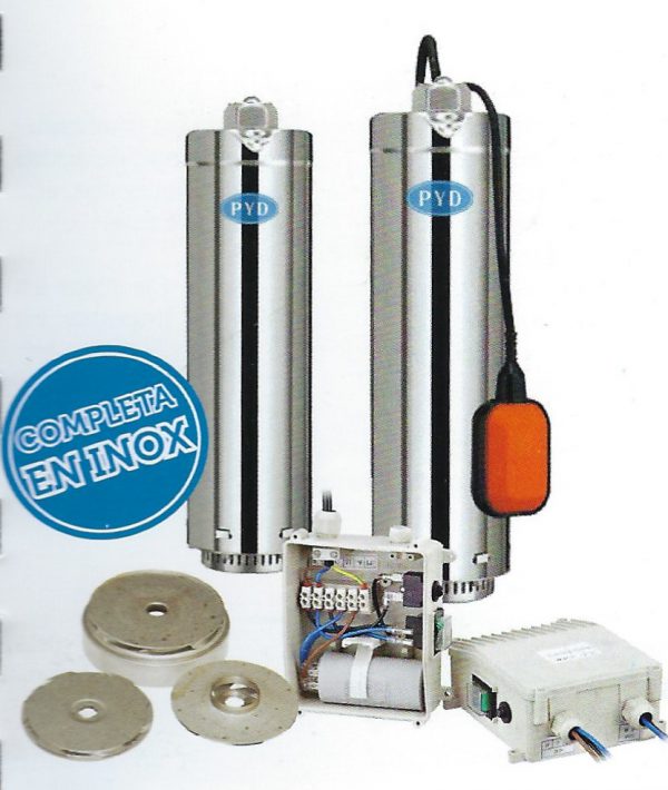 Bomba sumergible SUB408  5" INOX  PYD